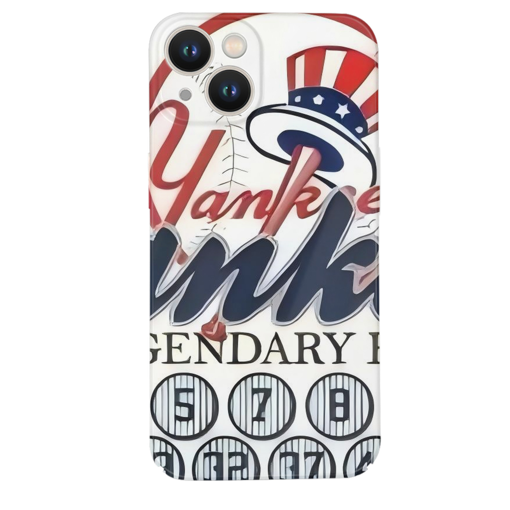 New York Yankees 232 IPhone 14 Series Full-Cover Hard Case – Shockproof With Raised Camera Protection – Precise Cutouts, Wireless Charging Compatible – Durable, Anti-Yellowing, Easy To Clean